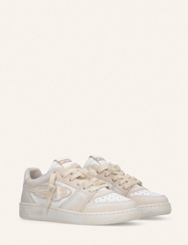 Egg Rocket 2 vintage women's sneakers in white leather