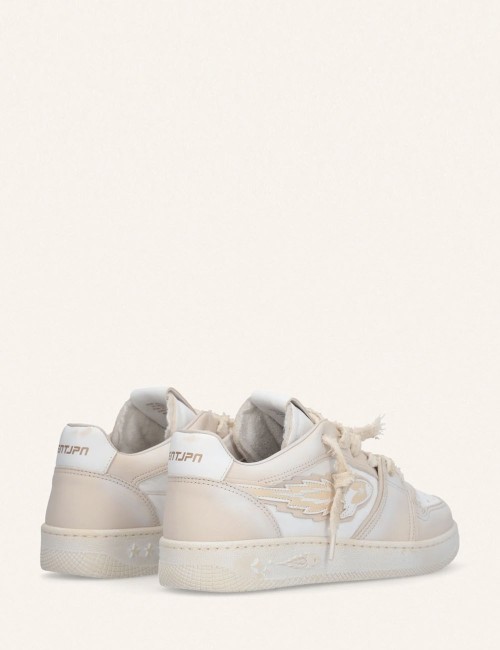 Egg Rocket 2 vintage women's sneakers in white leather