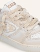 Egg Rocket 2 vintage women's sneakers in white leather