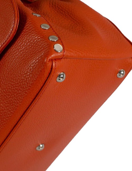 BORSA POSTINA® DAILY SMALL IN PELLE ORANGE SPRITZZONE