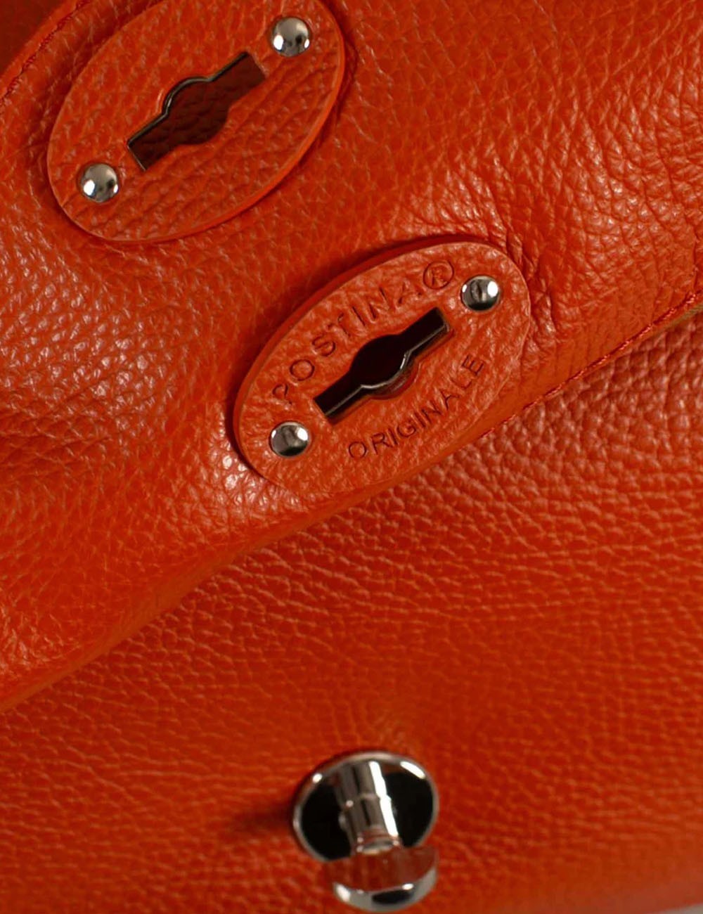BORSA POSTINA® DAILY SMALL IN PELLE ORANGE SPRITZZONE