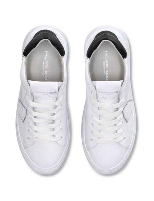 Sneaker bassa Temple bianco e nero