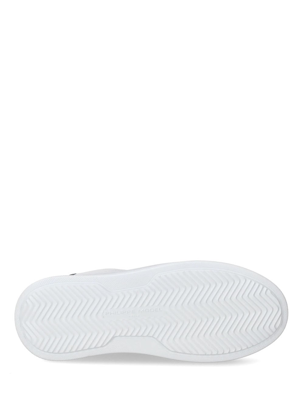 Temple Low-Top Sneakers in Leather White Black