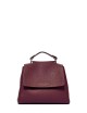 Sveva Soft Small leather handbag with shoulder strap chianti