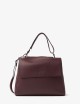 Borsa Sveva Soft Media a spalla in pelle con tracolla chianti