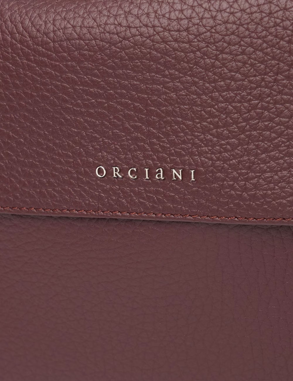 Borsa Sveva Soft Media a spalla in pelle con tracolla chianti