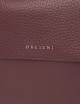 Borsa Sveva Soft Media a spalla in pelle con tracolla chianti