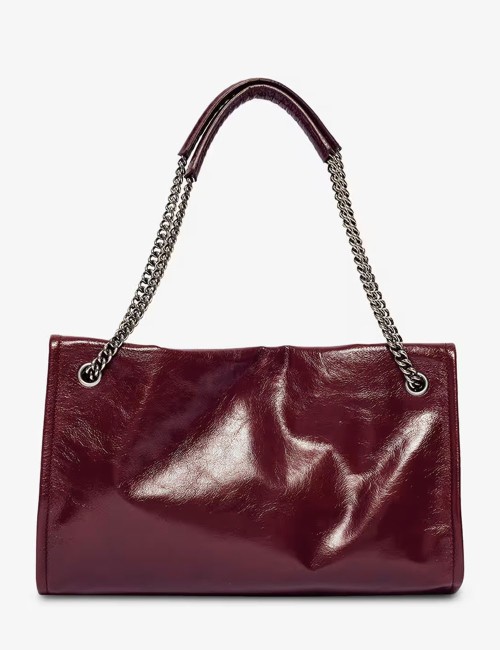 Borsa Venus Gotham a spalla in pelle chianti