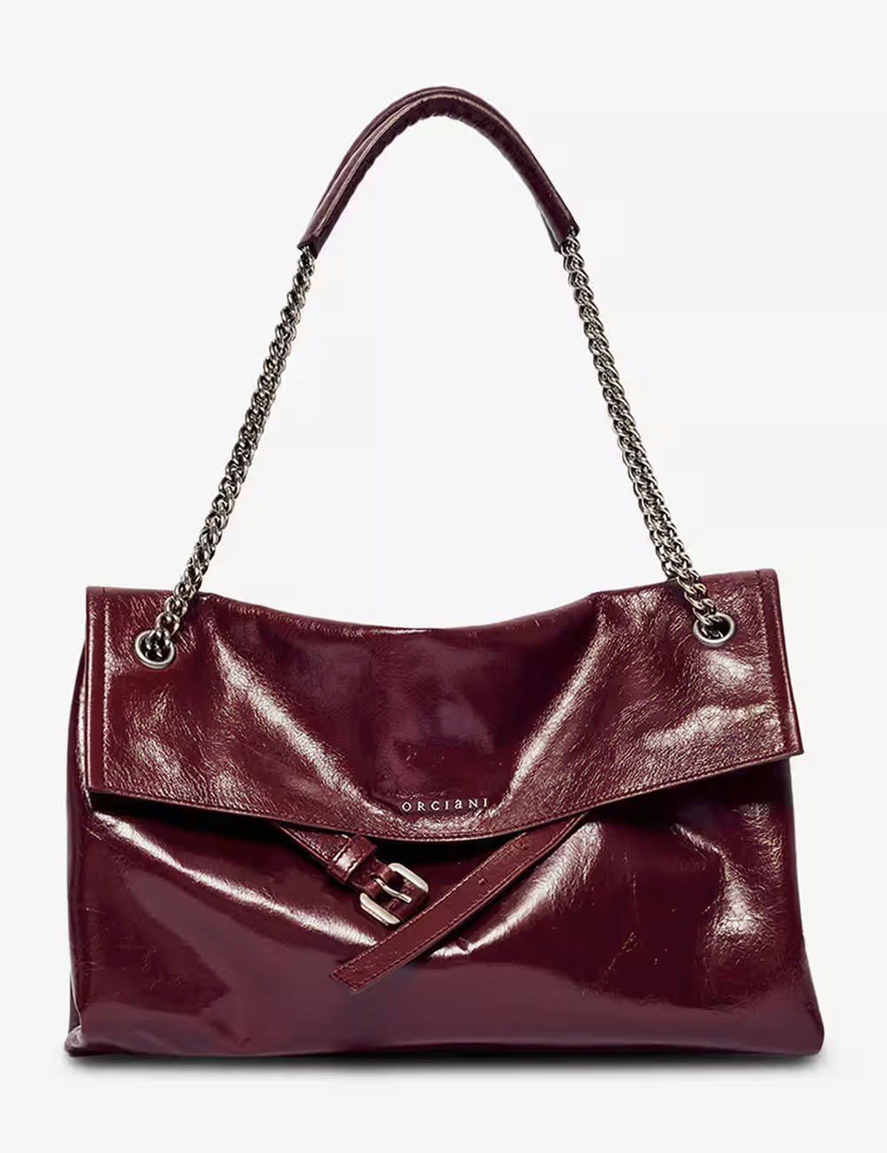 Borsa Venus Gotham a spalla in pelle chianti