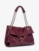 Borsa Venus Gotham a spalla in pelle chianti