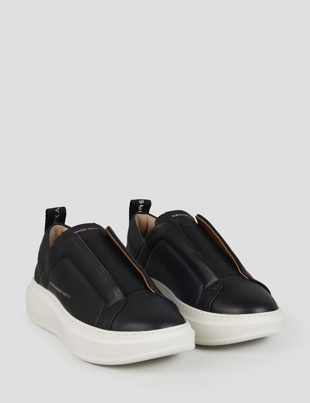 Sneakers Wembley Slip-on Donna in pelle nera