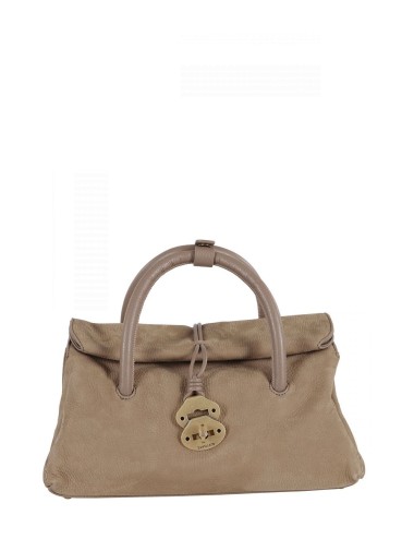 BORSA A TRACOLLA DOTTA® SMALL IN NABUK GREY VOLTOLINA