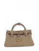 BORSA A TRACOLLA DOTTA® SMALL IN NABUK GREY VOLTOLINA