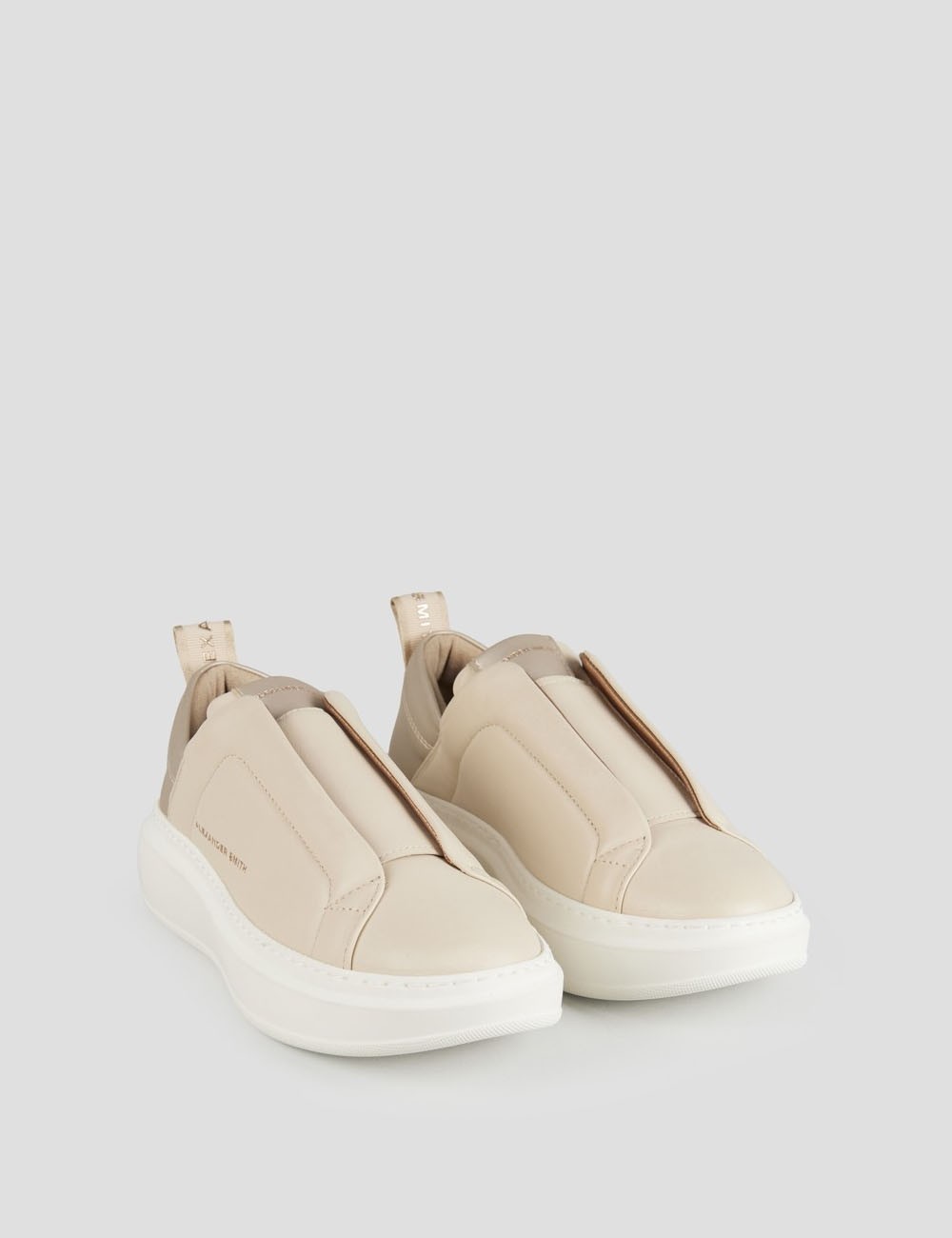 Sneakers Wembley Slip-on Donna in pelle nude