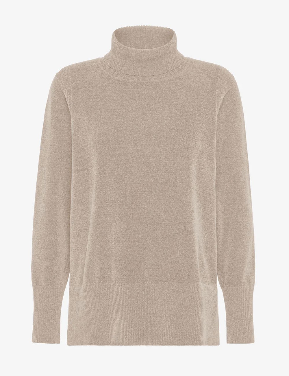 Maglione Velvet Vent Turtleneck Wom Knit crema