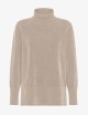 Maglione Velvet Vent Turtleneck Wom Knit crema