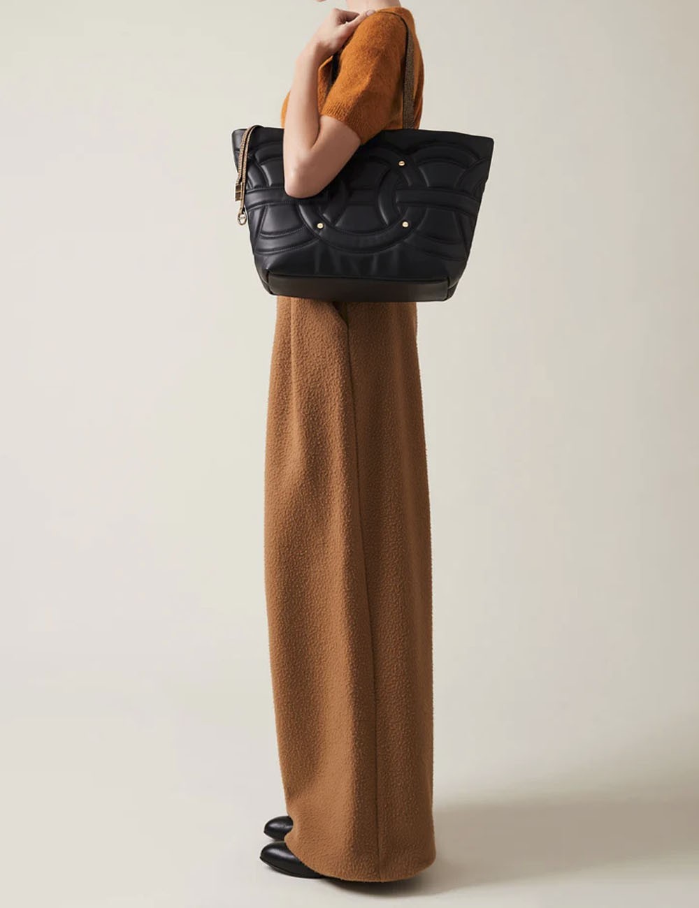 RONDO' BORSA SHOPPING MEDIUM OP NATURALE