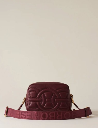 Borsa a tracolla di pelle CAMERA RONDO' CASE SMALL merlot