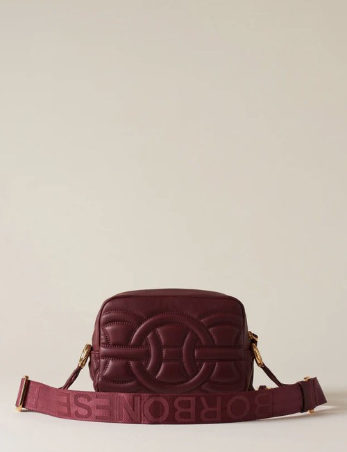 Borsa a tracolla di pelle CAMERA RONDO' CASE SMALL merlot