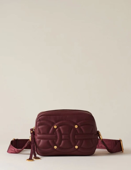 RONDO’ SMALL CAMERA BAG MERLOT