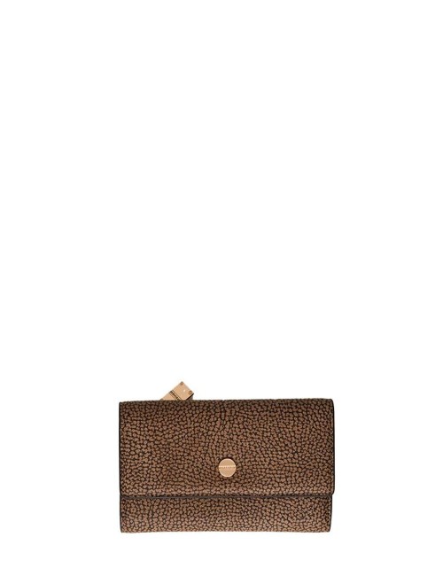 P.FOGLIO MEDIUM C/PATTA-LAMPO OP NATURALE/NERO 220 TELA PU ST. OP SOFT/VITELLO