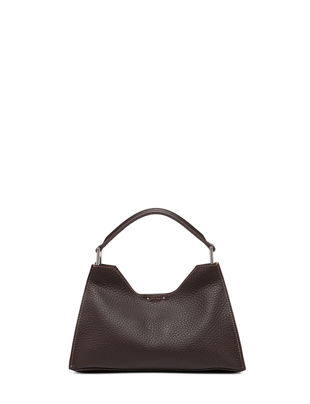 Borsa a tracolla in pelle AURORA ESPRESSO-CASTORO