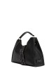 Cross-body leather AURORA NERO-CASTORO