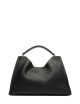 Cross-body leather AURORA NERO-CASTORO