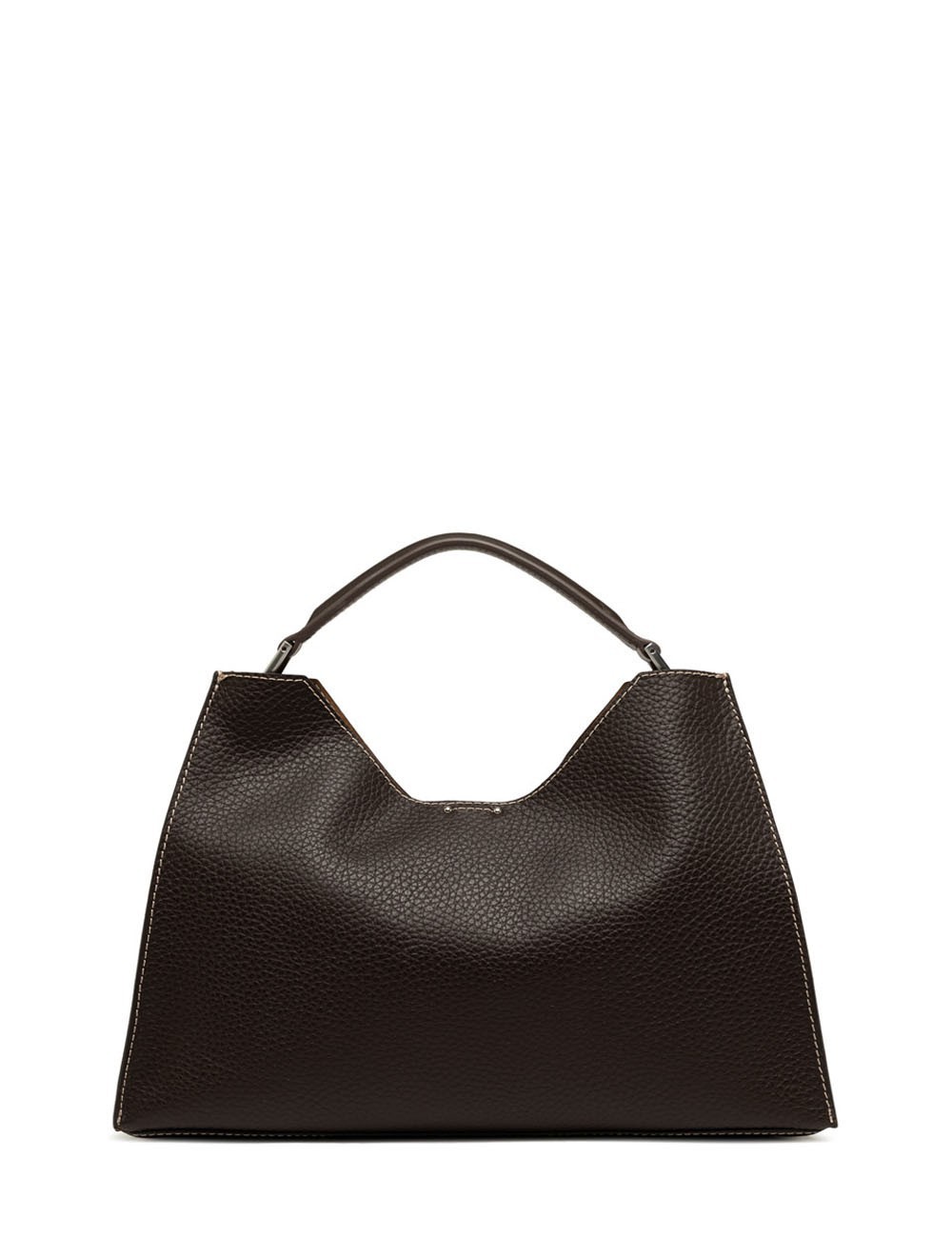 Borsa a tracolla in pelle AURORA ESPRESSO-CASTORO