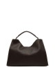Cross-body leather AURORA ESPRESSO-CASTORO