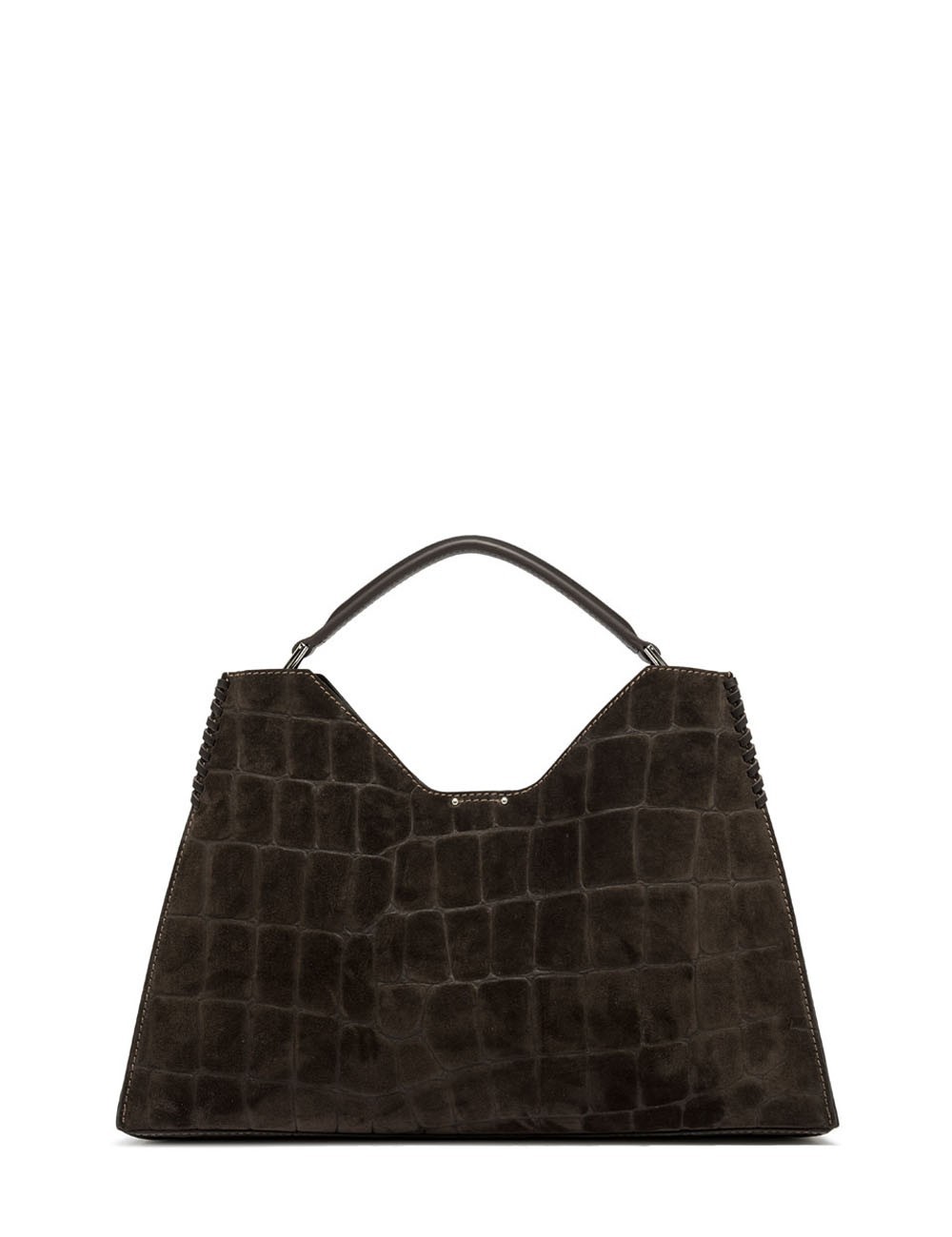 Cross-body in suede AURORA ESPRESSO