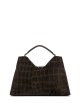 Cross-body in suede AURORA ESPRESSO