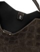 Cross-body in suede AURORA ESPRESSO