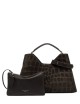 Cross-body in suede AURORA ESPRESSO