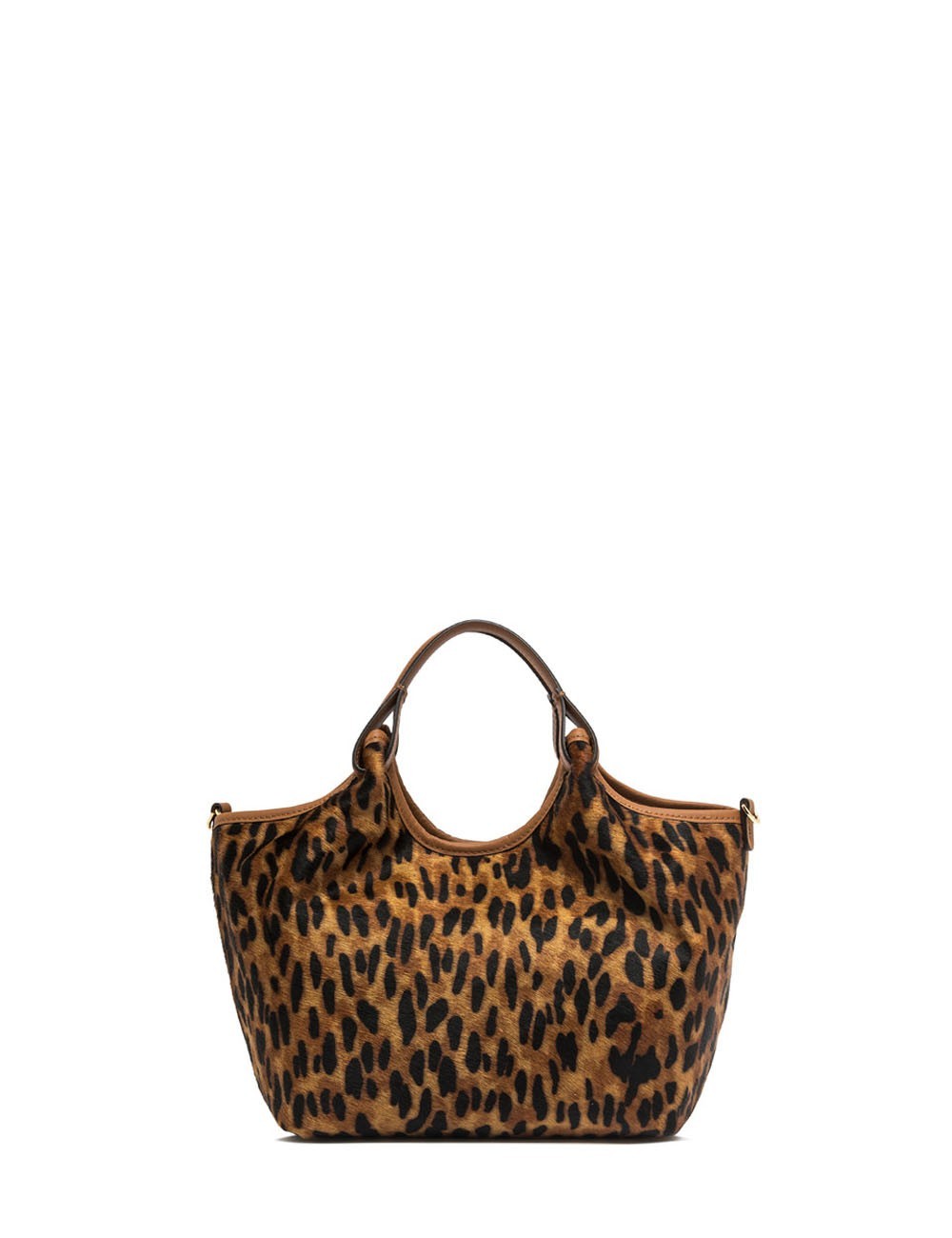 Cross-body pony skin leather DUA LINCE-CUOIO