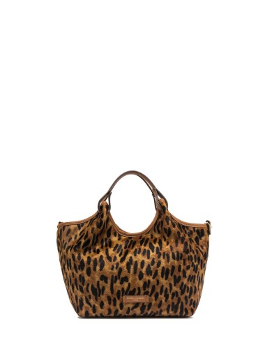Cross-body pony skin leather DUA LINCE-CUOIO