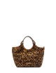 Cross-body pony skin leather DUA LINCE-CUOIO
