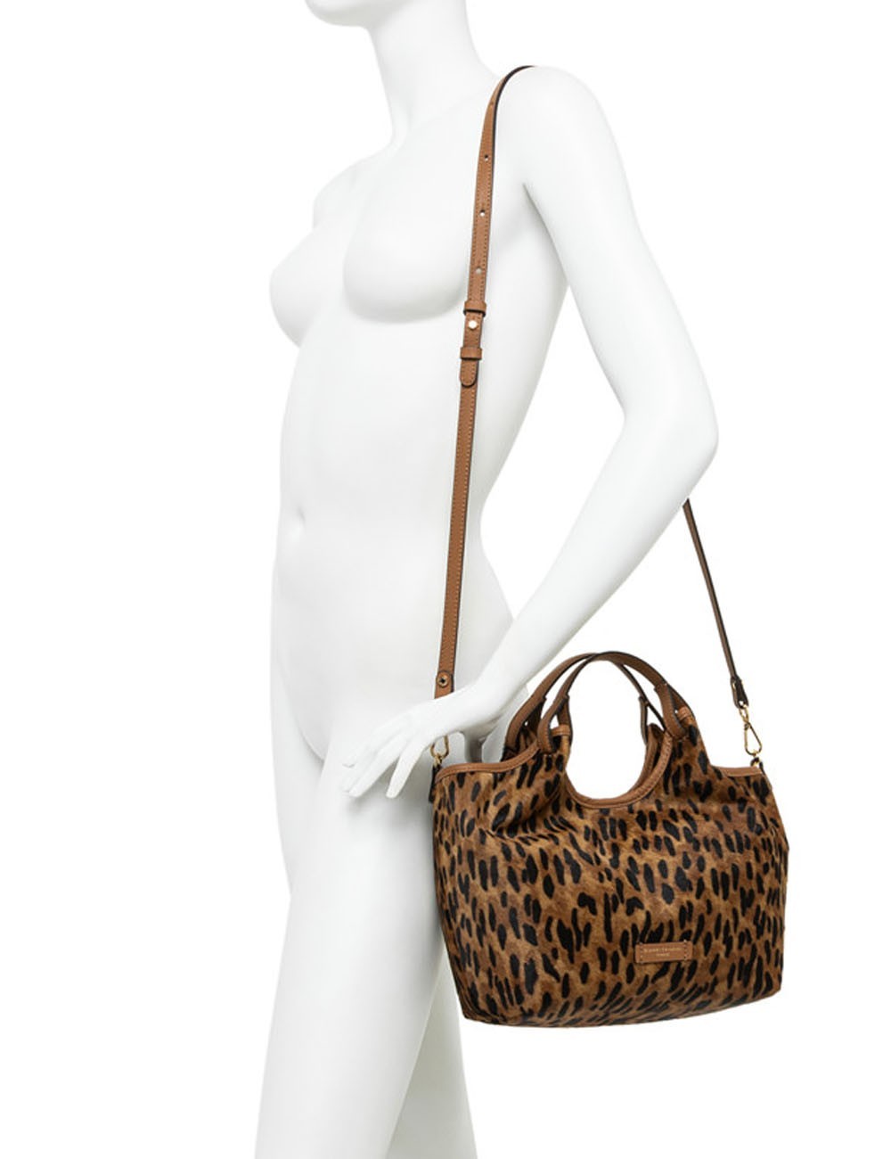 Cross-body pony skin leather DUA LINCE-CUOIO