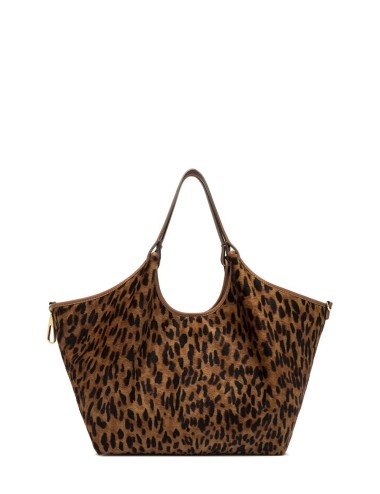 Shoulder bag pony skin leather DUA LINCE-CUOIO