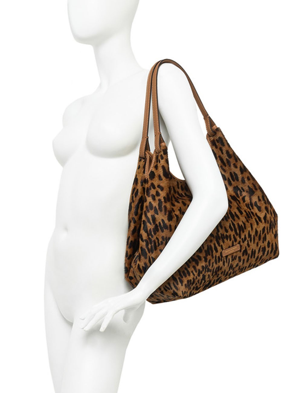Borsa a spalla in cavallino DUA LINCE-CUOIO