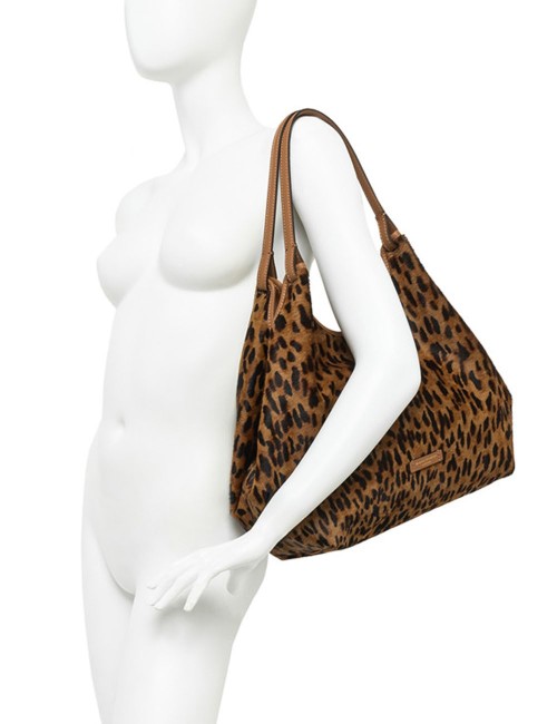 Shoulder bag pony skin leather DUA LINCE-CUOIO