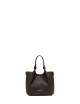 Mini cross-body bag in leather DUA ESPRESSO-CASTORO