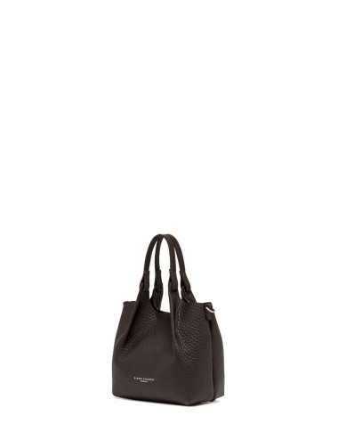 Borsa mini a tracolla in pelle DUA ESPRESSO-CASTORO