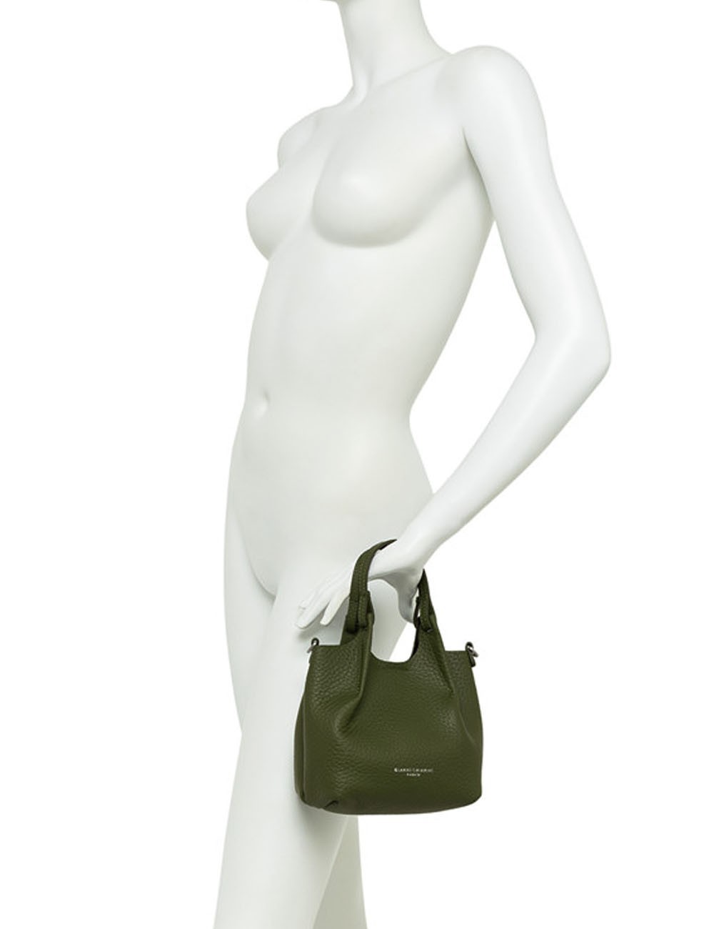 Mini cross-body bag in leather DUA ESPRESSO-CASTORO
