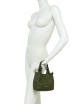 Borsa mini a tracolla in pelle DUA ESPRESSO-CASTORO