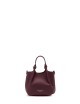 Mini cross-body bag in leather DUA WINE BERRY-T.MORO