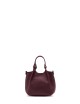Mini cross-body bag in leather DUA WINE BERRY-T.MORO