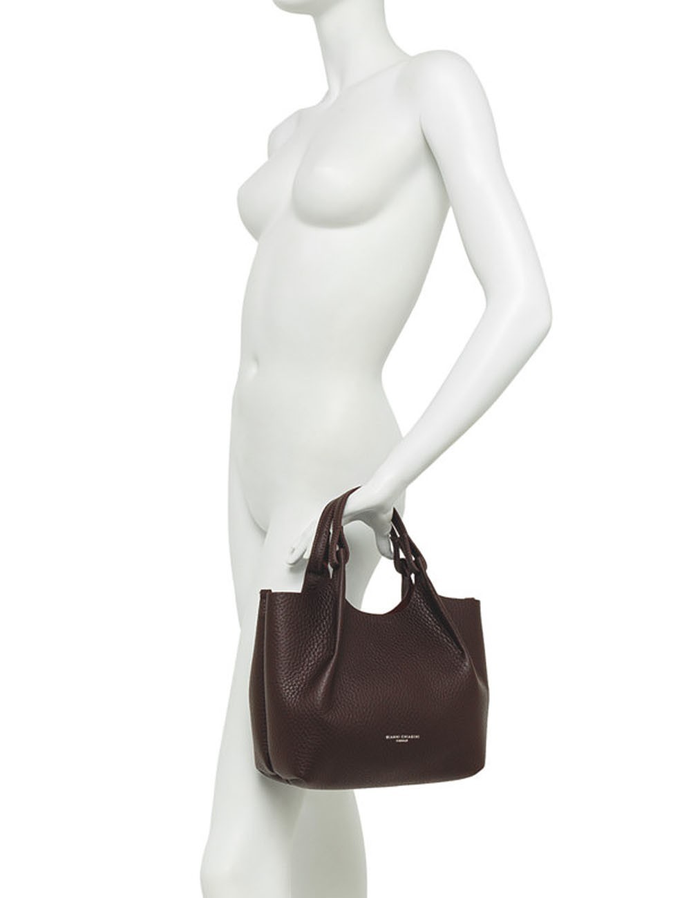 Medium cross-body bag in leather DUA WINE BERRY-T.MORO