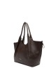 Borsa grande a spalla in pelle DUA ESPRESSO-CASTORO