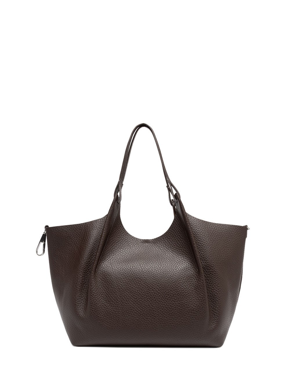 Borsa grande a spalla in pelle DUA ESPRESSO-CASTORO